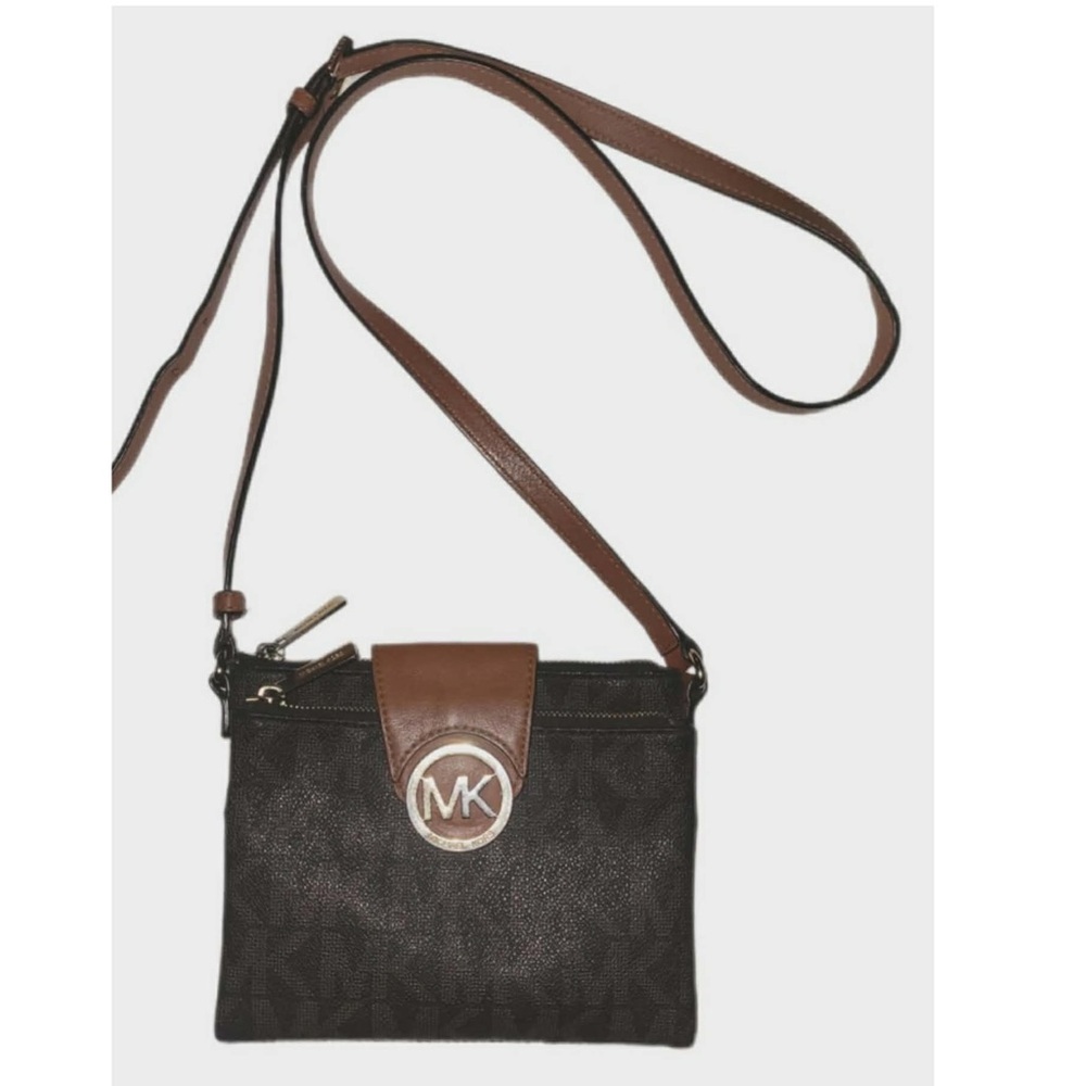 Michael Kors MK Signature Crossbody Bag Purse - Picture 13 of 13